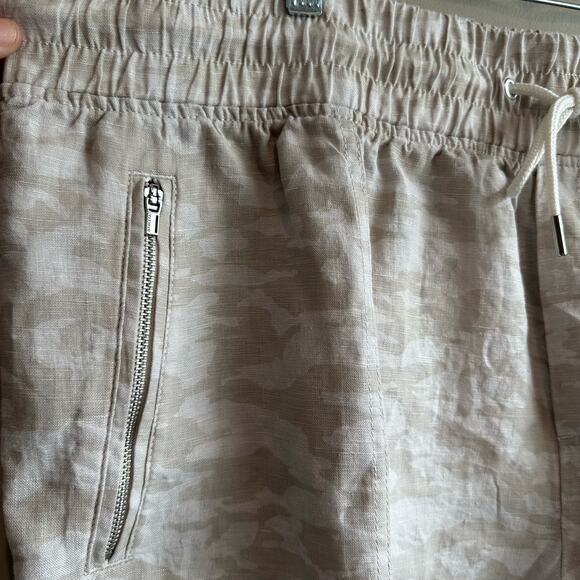 Athleta Cabo Tide Linen Jogger Pant Neutral Camo 22 - Picture 5 of 10